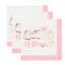 5" Pink Congrats Grad Party Disposable Beverage Napkins 16 Ct.